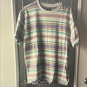 Obey Multicolor Striped Short Sleeve Tee